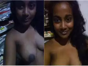 Today Exclusive- Cute Lankan Girl Showing Her Boobs