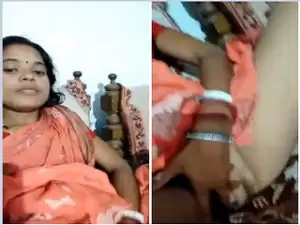 Exclusive-Horny Bangla Boudi Record Fingering Selfie for Hubby