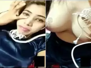 Today Exclusive- Cute Desi Girl Showing Her Boobs and Pussy On Video Call