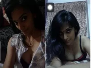 Today Exclusive- Cute Desi Girl Bathing Video Record By Lover