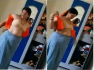 Indian Telugu Bhabhi Changing Cloths