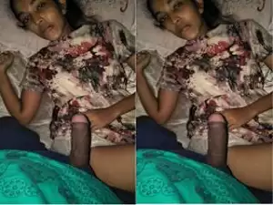 Today Exclusive- Cute look Lankan Girl Boob Sucking