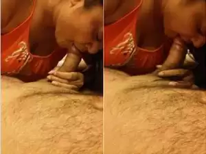 Today Exclusive-Sexy Desi Wife Sucking Hubby Dick