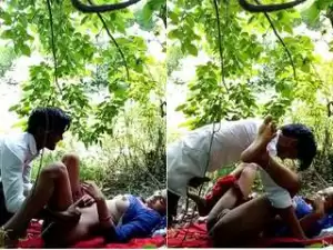 Today Exclusive- Desi Village Lover Sex In Jungle