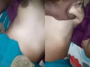 Today Exclusive-Desi Village Bhabhi Boob Pressing And Hard Fucked By Hubby
