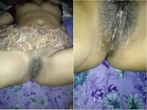 Today Exclusive-Desi Bhabhi  Boobs and Pussy On Video Call Part 1