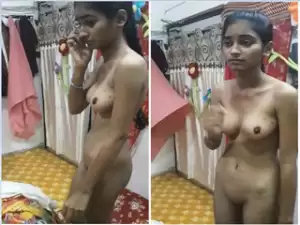 Cute Indian Girl Strip Her Cloths