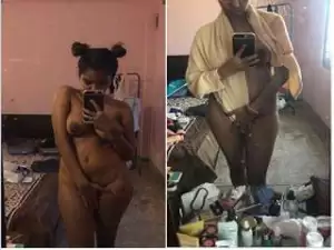 Today Exclusive-Sexy Lankan Girl Record Her Nude Selfie Part 4