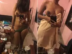 Today Exclusive-Sexy Lankan Girl Record Her Nude Selfie Part 3