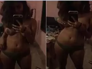 Today Exclusive- Cute Lankan Girl Record Nude Selfie Part 2