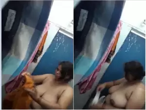 Exclusive- Big Boob Indian Wife Ready For Bath