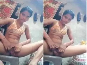 Today Exclusive- Cute Desi Girl Recprd Her Nude Selfie Part 3