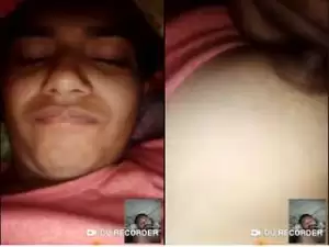 Today Exclusive- Village Girl Showing Nipples On Video Call