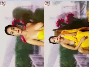 Today Exclusive-Sexy Yellow Saree (2020)