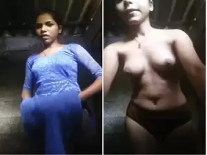 Desi Village Girl Strip Her Cloths and Showing Her Boobs