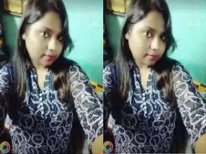 Today Exclusive- Horny Kolkata Girl Nude On Video Call Part 1