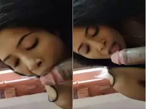 Today Exclusive- Horny Bhabhi Sucking Hubby Dick