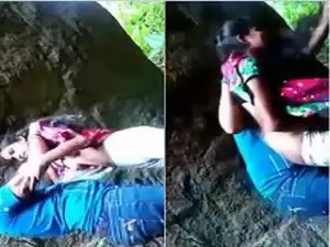 Today Exclusive-Cute Lankan Lover outdoor Romance and Boob Sucking
