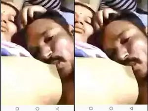 Today Exclusive- Desi Village Wife Boob Sucking