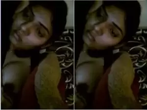 Today Exclusive- Sexy Desi Girl Showing Her Boobs and Pussy on video Call part 3