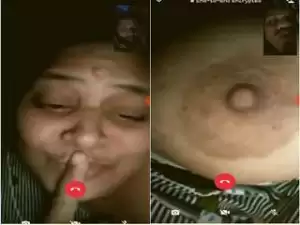 Today Exclusive -Sexy Telugu Bhabhi Showing Big Boobs on Video Call