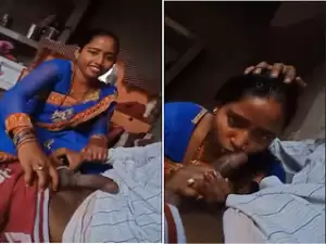 Exclusive- Desi Village Bhabhi Sucking Deaver Dick