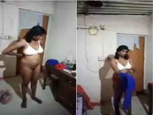 Today Exclusive- Tamil Wife Wearing Cloths