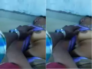 Today Exclusive- Desi Randi Bhabhi Boob And Pussy Record By Customer