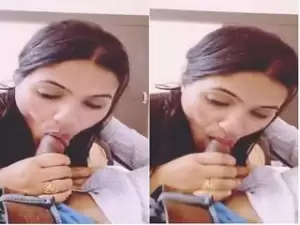 Today Exclusive- Sexy Desi Girl Sucking Lover Dick