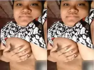 Today Exclusive- Cute Nepali Girl Showing Boobs and Pussy On Video Call Part 4