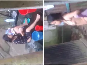 Exclusive- Girl OutDoor Bathing
