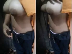 Exclusive- Cute Indian Girl Showing her Big Boobs
