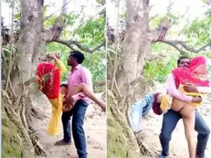 Today Exclusive- Village Lover Trying New Style Of Fucking