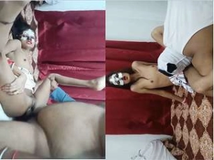 Today Exclusive- Cute Look Desi Wife Pussy Licking And Hard Fucked By Hubby