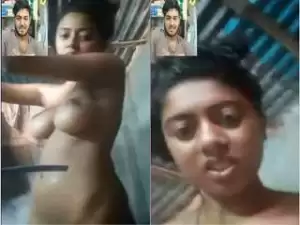 Today Exclusive- Desi Girl Showing Her Bathing On Video Call