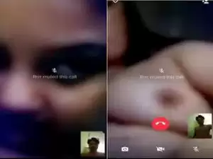 Today Exclusive- Horny Desi Girl Sucking Her Boobs