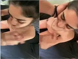 Today Exclusive- Cute Nri Girl Blowjob