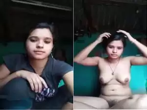 Today Exclusive- Cute Village Girl Record Nude Selfie