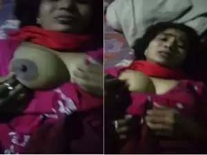 Today Exclusive- Horny Desi Boudi Boob Pressing And Fucking Hard
