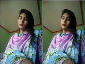 Today Exclusive-Cute Desi Girl Showing Boobs and Wet Pussy Part 2