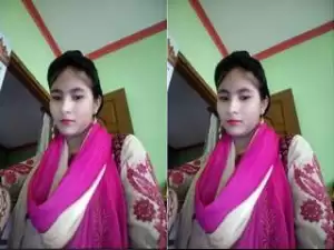 Today Exclusive-Cute Desi Girl Showing Boobs and Wet Pussy Part 1