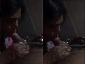 Today Exclusive -Sexy Bhabhi Sucking Dick