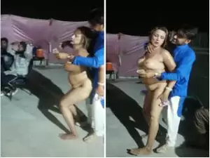 Exclusive- Big Boob Randi Nude Dance Show