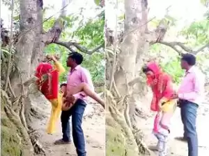 Today Exclusive- Desi Village Lover OutDoor Fucking Part 4