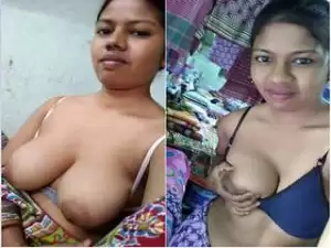 Today Exclusive- Boudi Showing Her Boobs