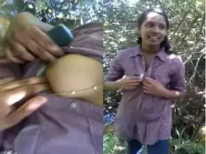 Today Exclusive- Desi Tamil Girl Showing Boobs to Lover