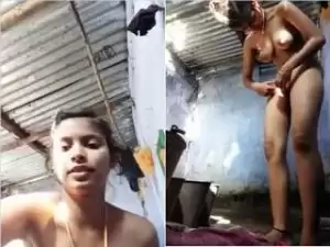 Today Exclusive- Desi Girl Record Nude Video For Lover