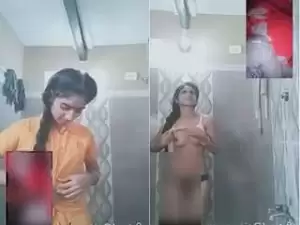 Today Exclusive- Cute Desi Girl Showing her Boobs and Pussy Part 6