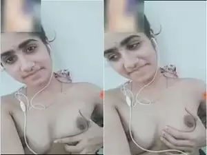 Today Exclusive- Cute Desi Girl Showing her Boobs and Pussy Part  2