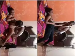 Today Exclusive- Sexy Desi Wife Boob Sucking